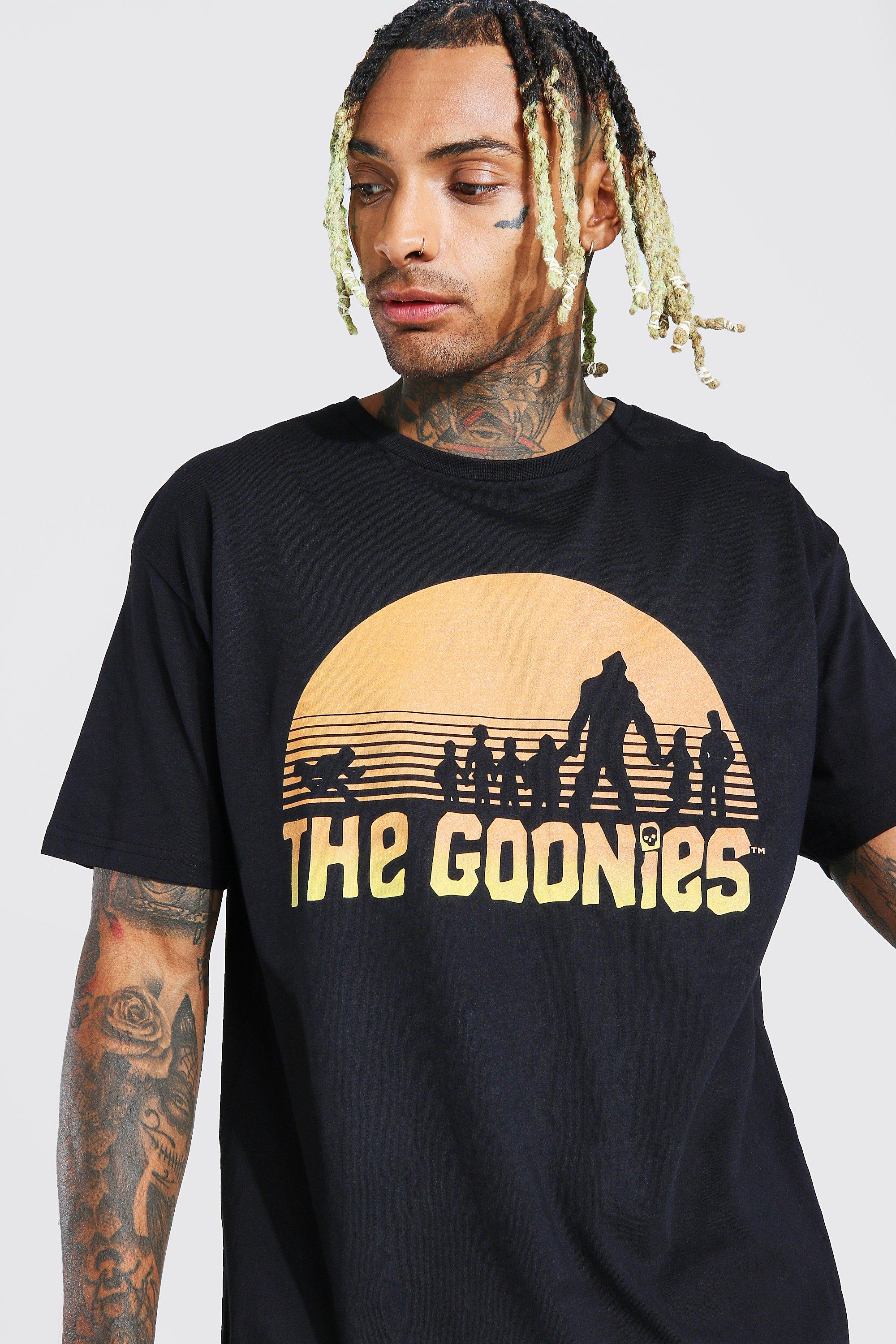 Camiseta ancha con estampado de los Goonies con licencia boohoo