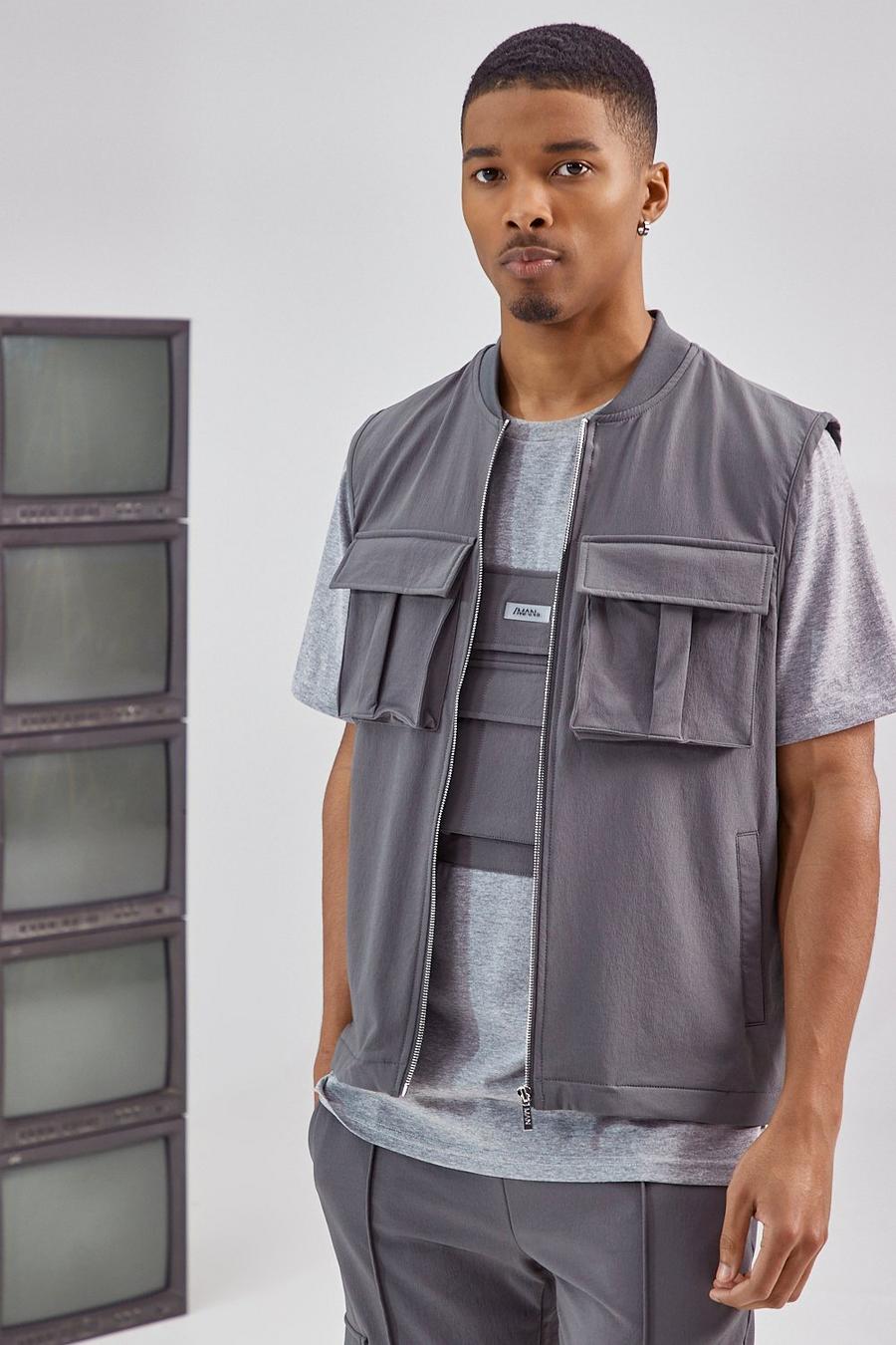Charcoal Tailored Utility Tank image number 1