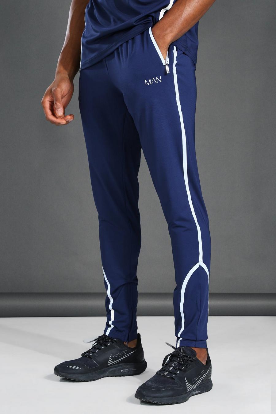 Navy Man Active Reflective Track Pant image number 1