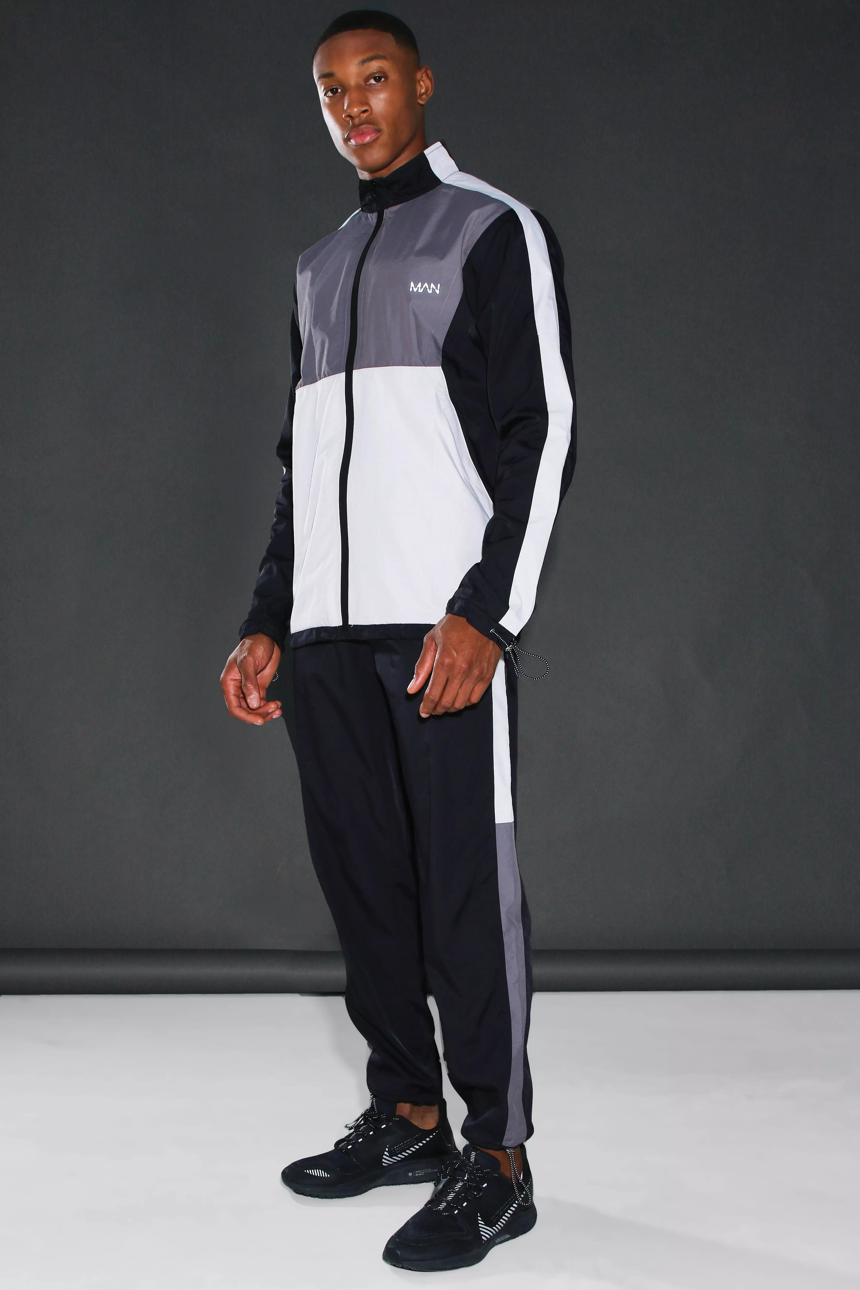 Boohoo hot sale shell tracksuit