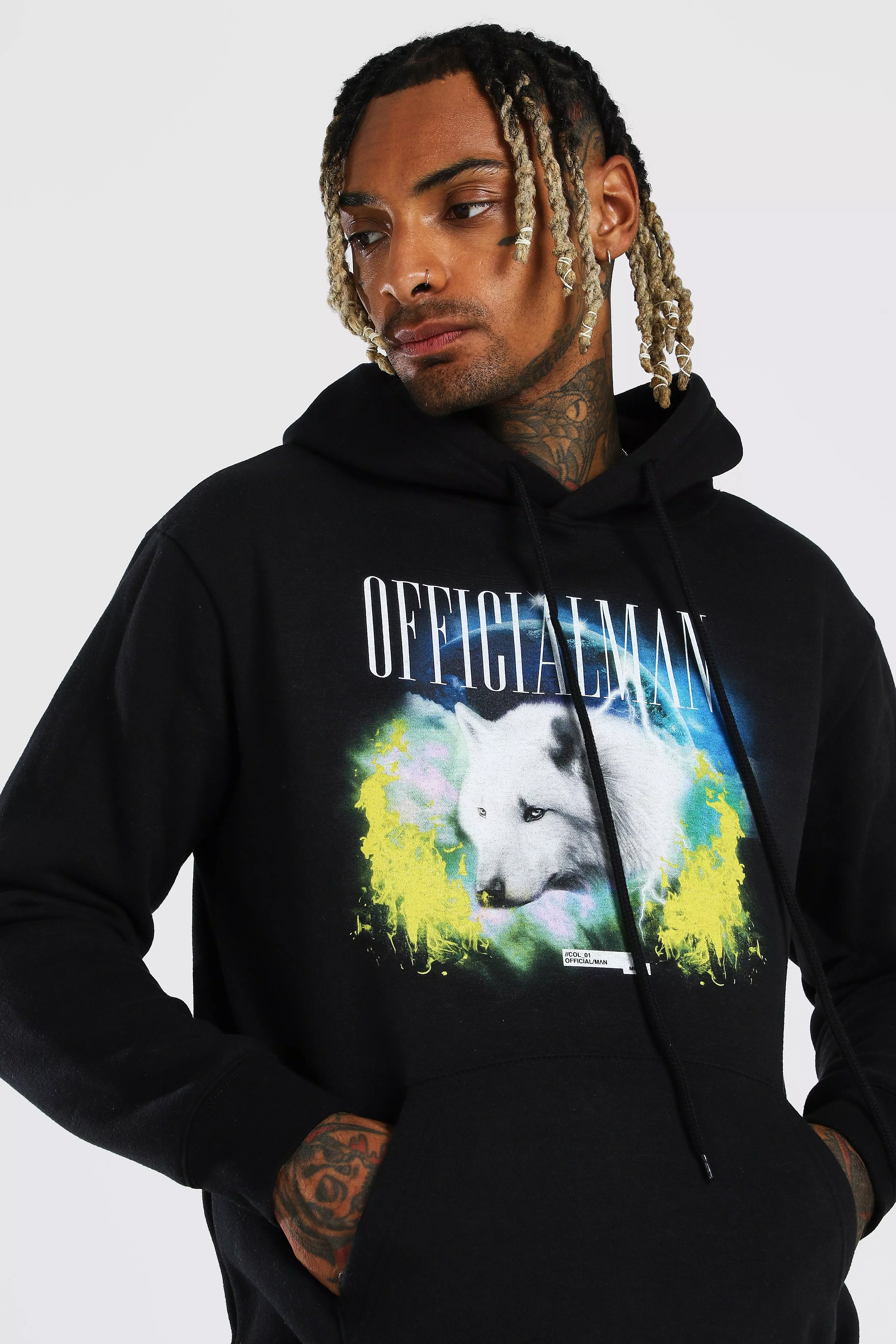 Palm angels wolf on sale hoodie