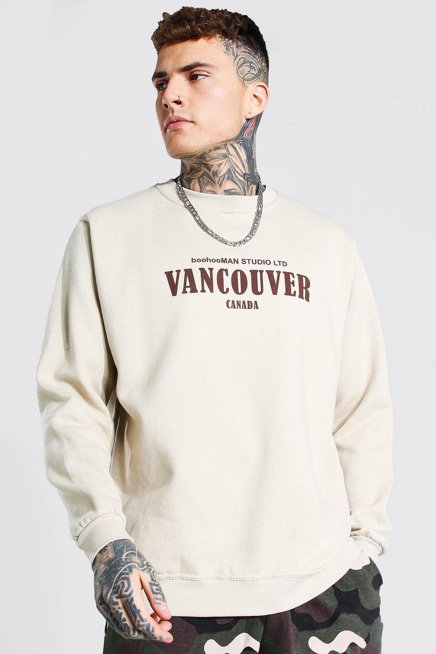 Sand Oversized Vancouver Trui image number 1