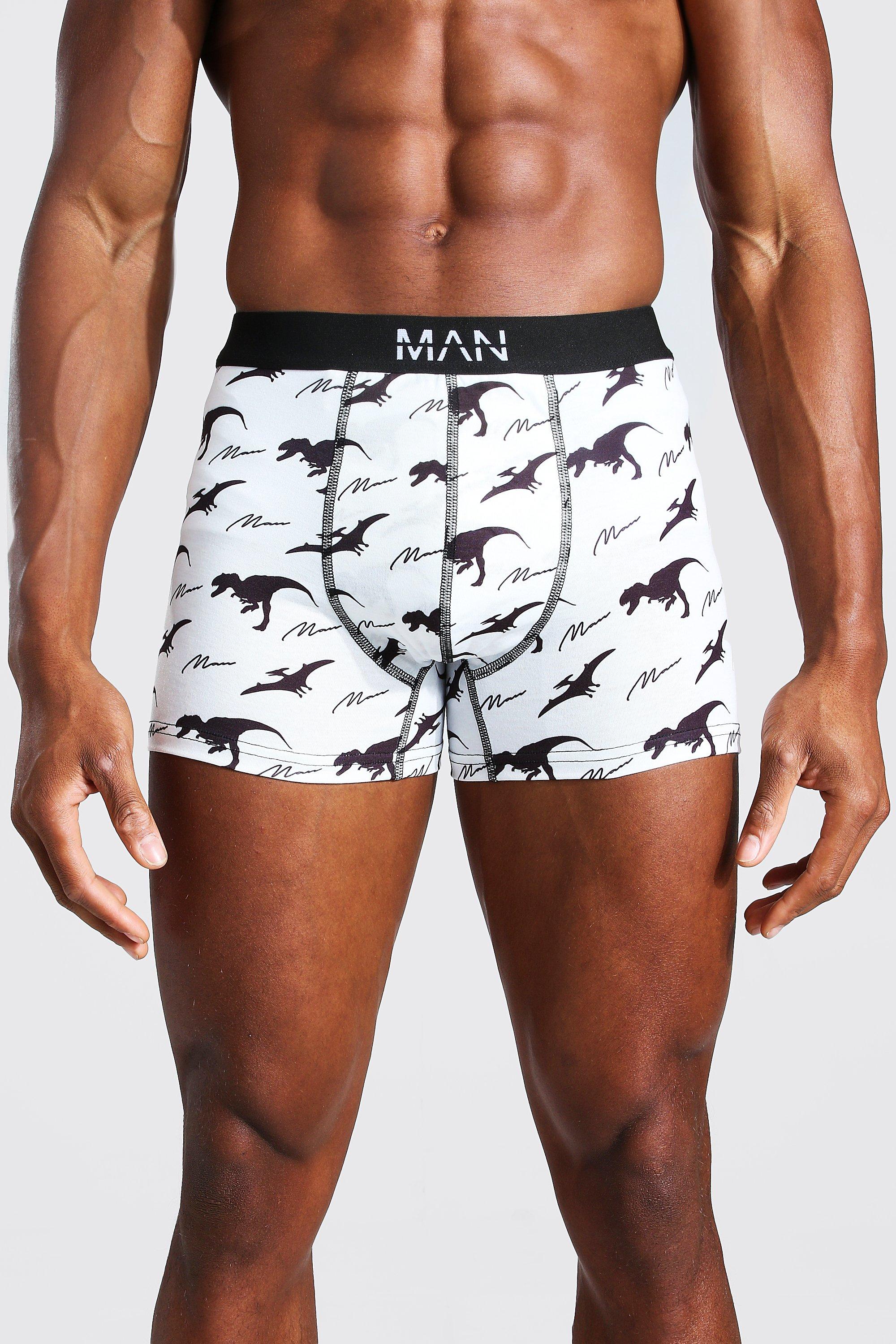 MAN Dash 3 Pack Dinosaur Boxers