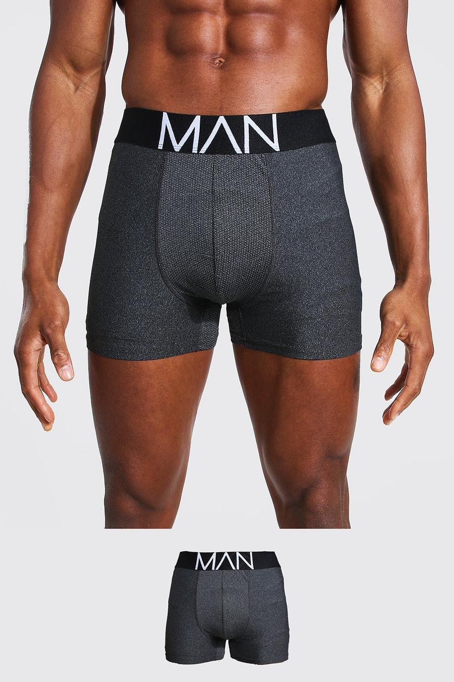 Black MAN Dash Sports Boxer image number 1