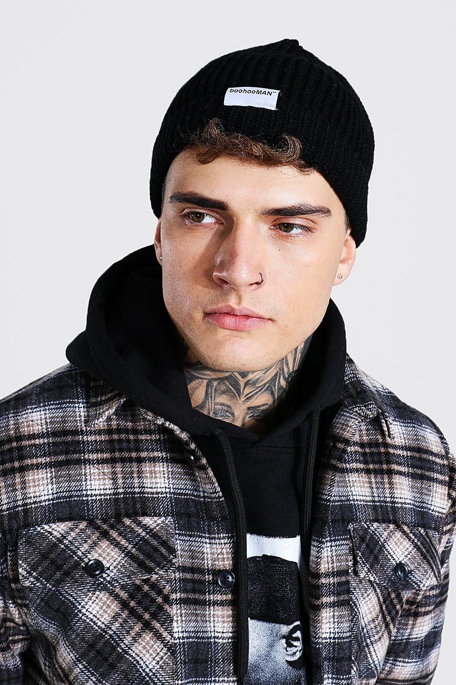 Black Official MAN Tab Micro Beanie image number 1
