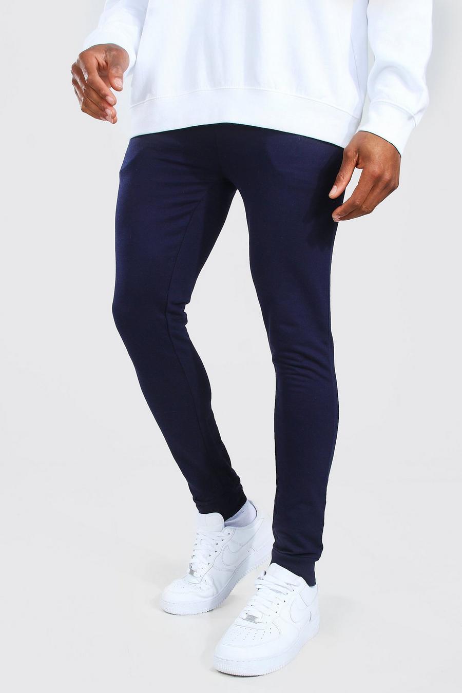 Pantaloni tuta basic super skinny, Blu oltremare image number 1