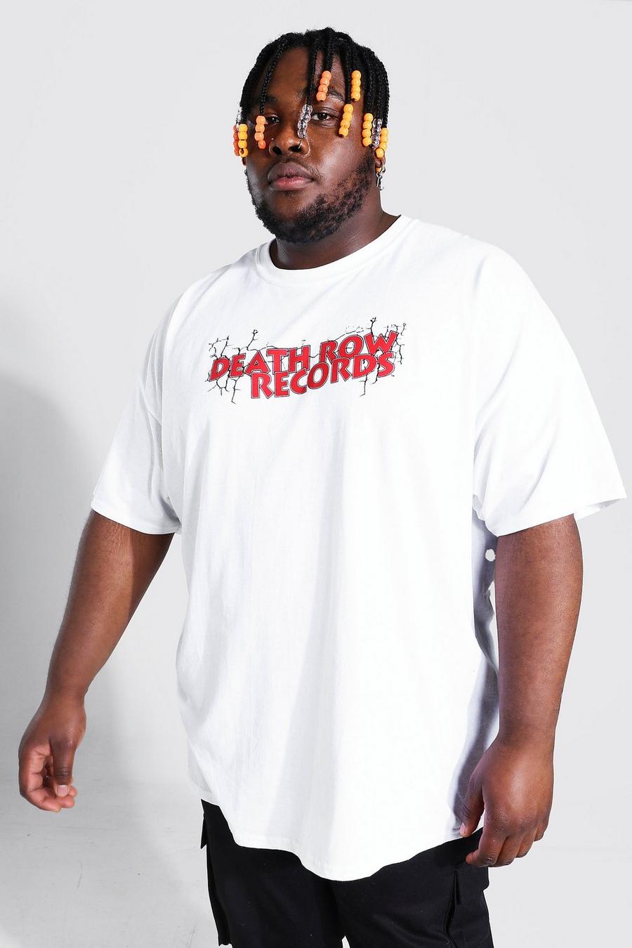 White Plus Size Death Row Records T-Shirt image number 1