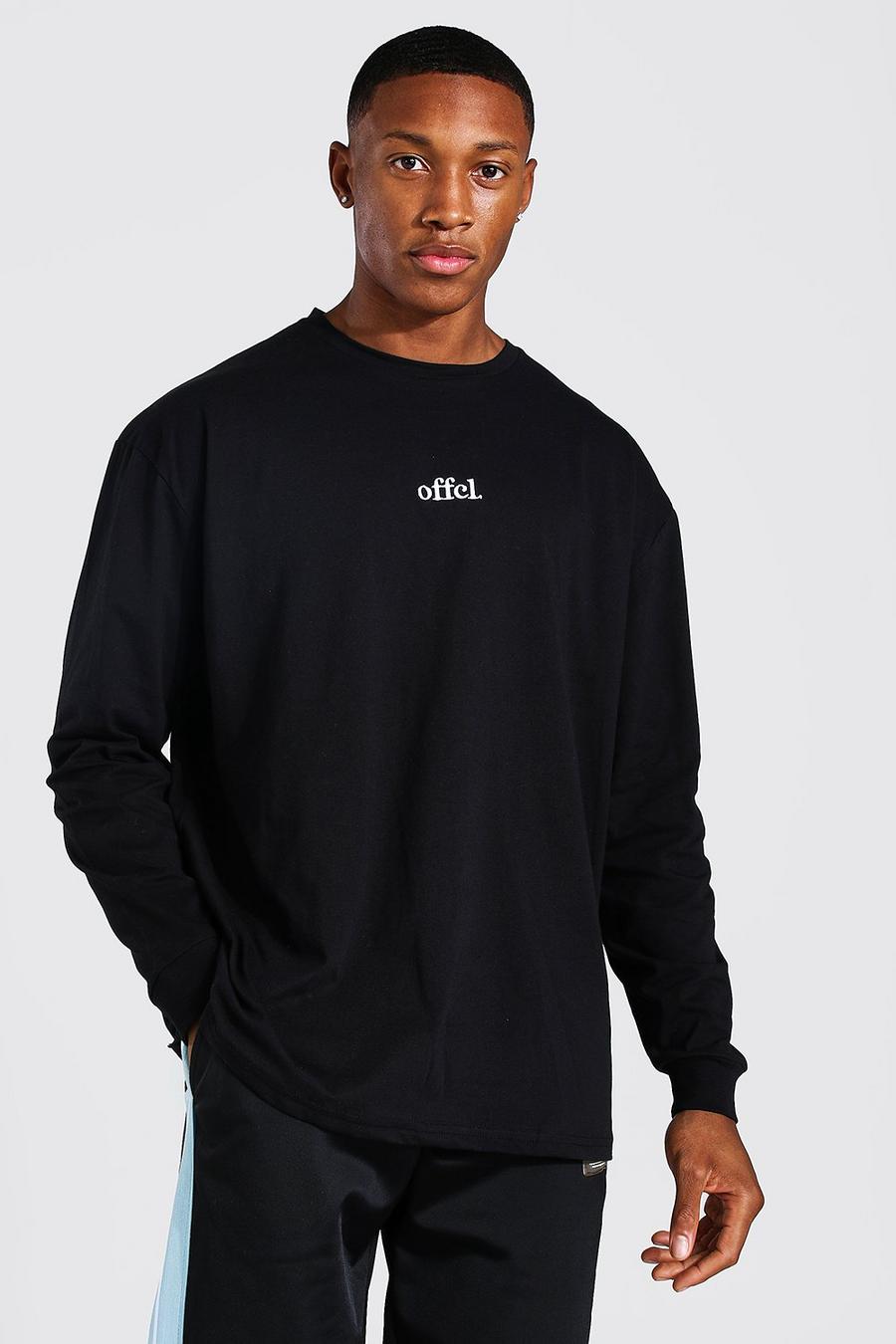 Black Official Oversized Long Sleeve T-Shirt image number 1