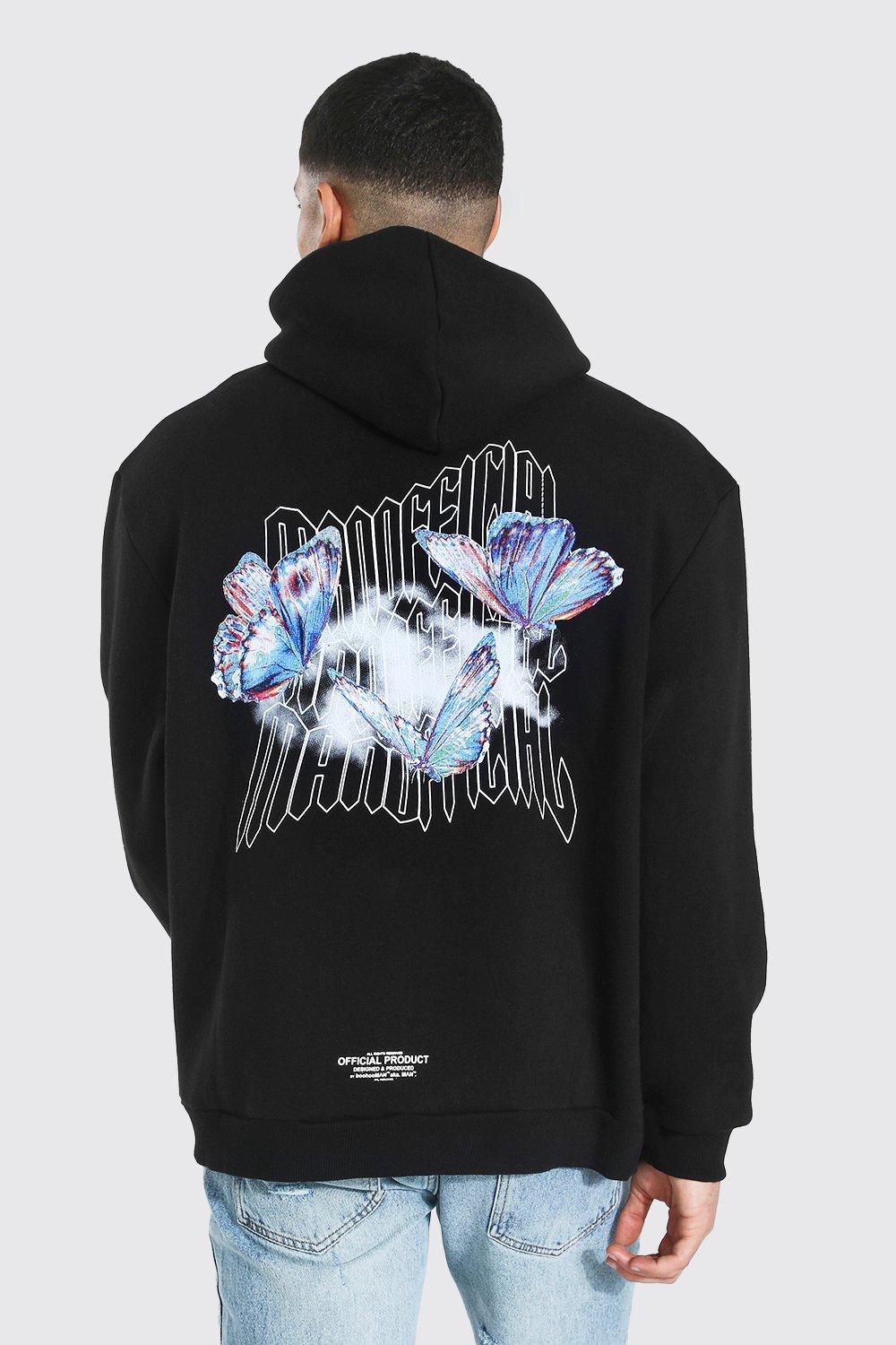 smoke print hoodie