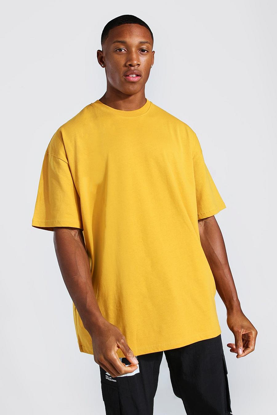 Mustard yellow Oversized T-Shirt image number 1