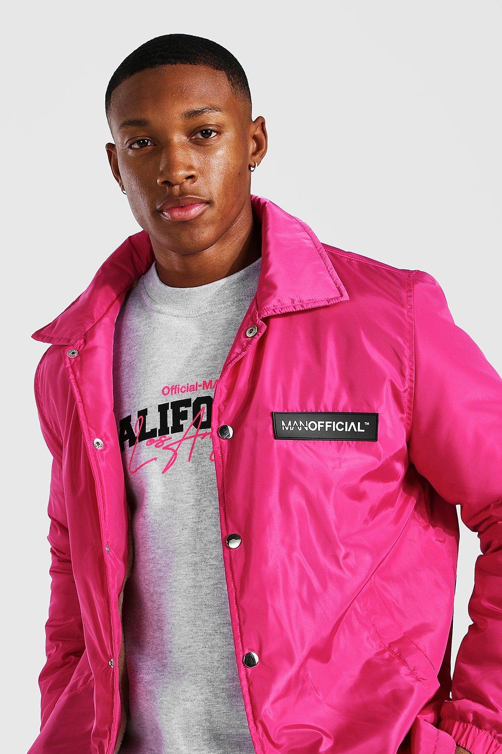 Pink coach jacket hotsell