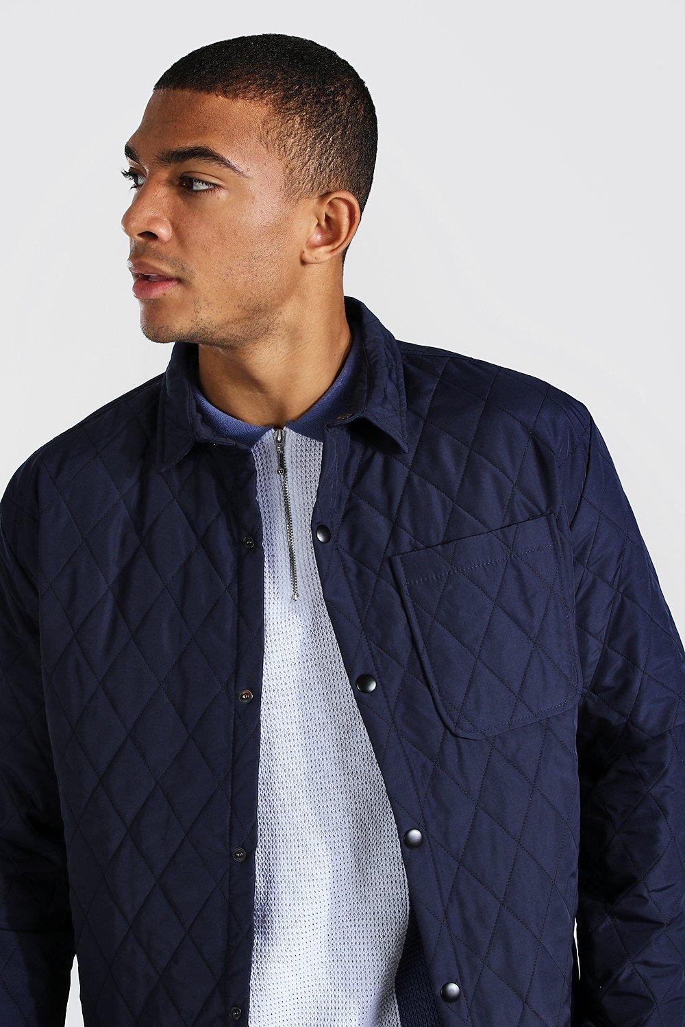 Quilted Coach Padded Shirt Jacket