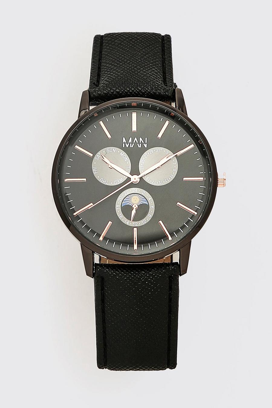 Man Dash Classic Watch With Pu Strap image number 1