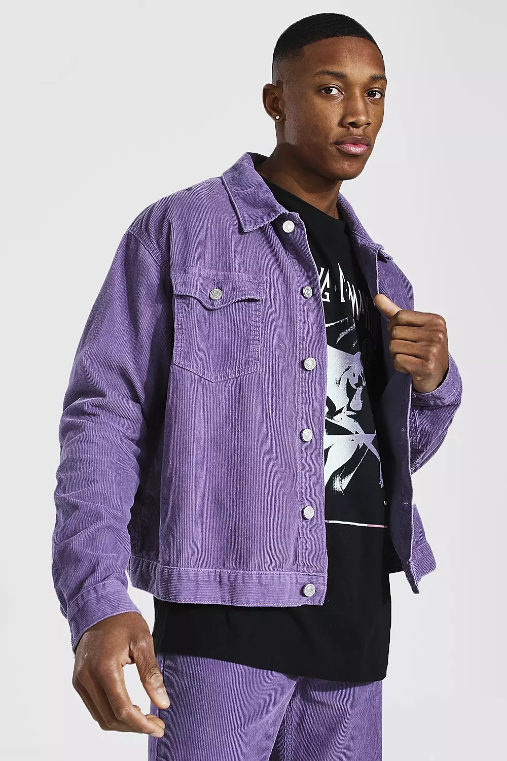 Purple acid wash deals denim jacket