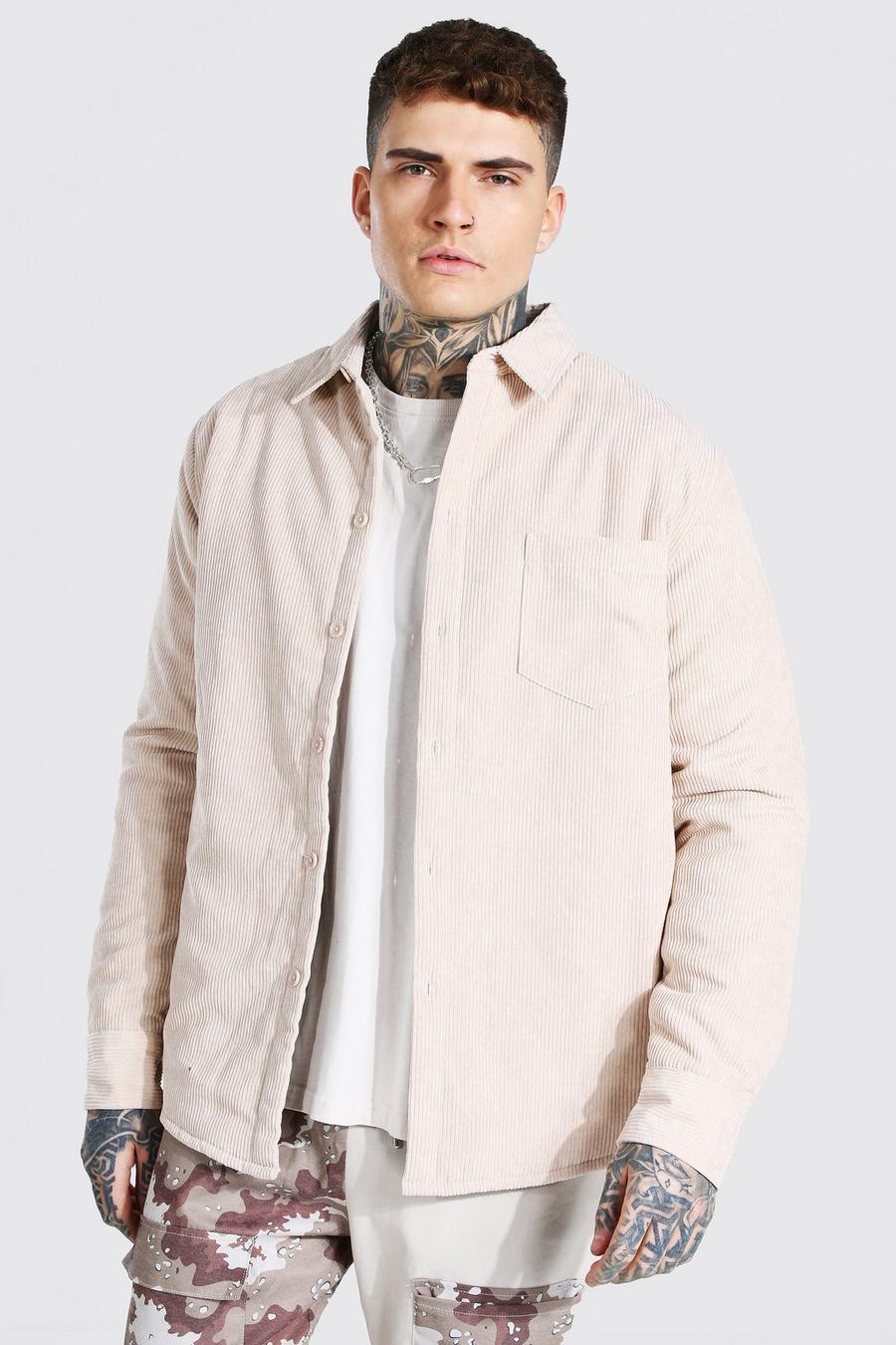 Stone Cord Quilted Shirt Jacket image number 1