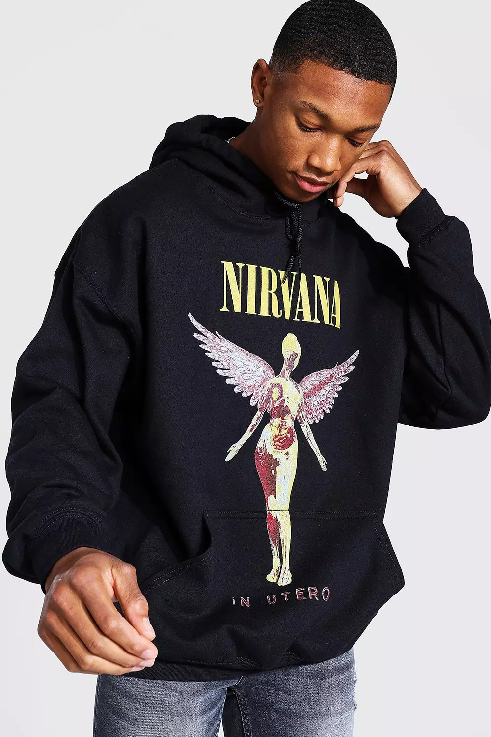 Black 2025 nirvana hoodie