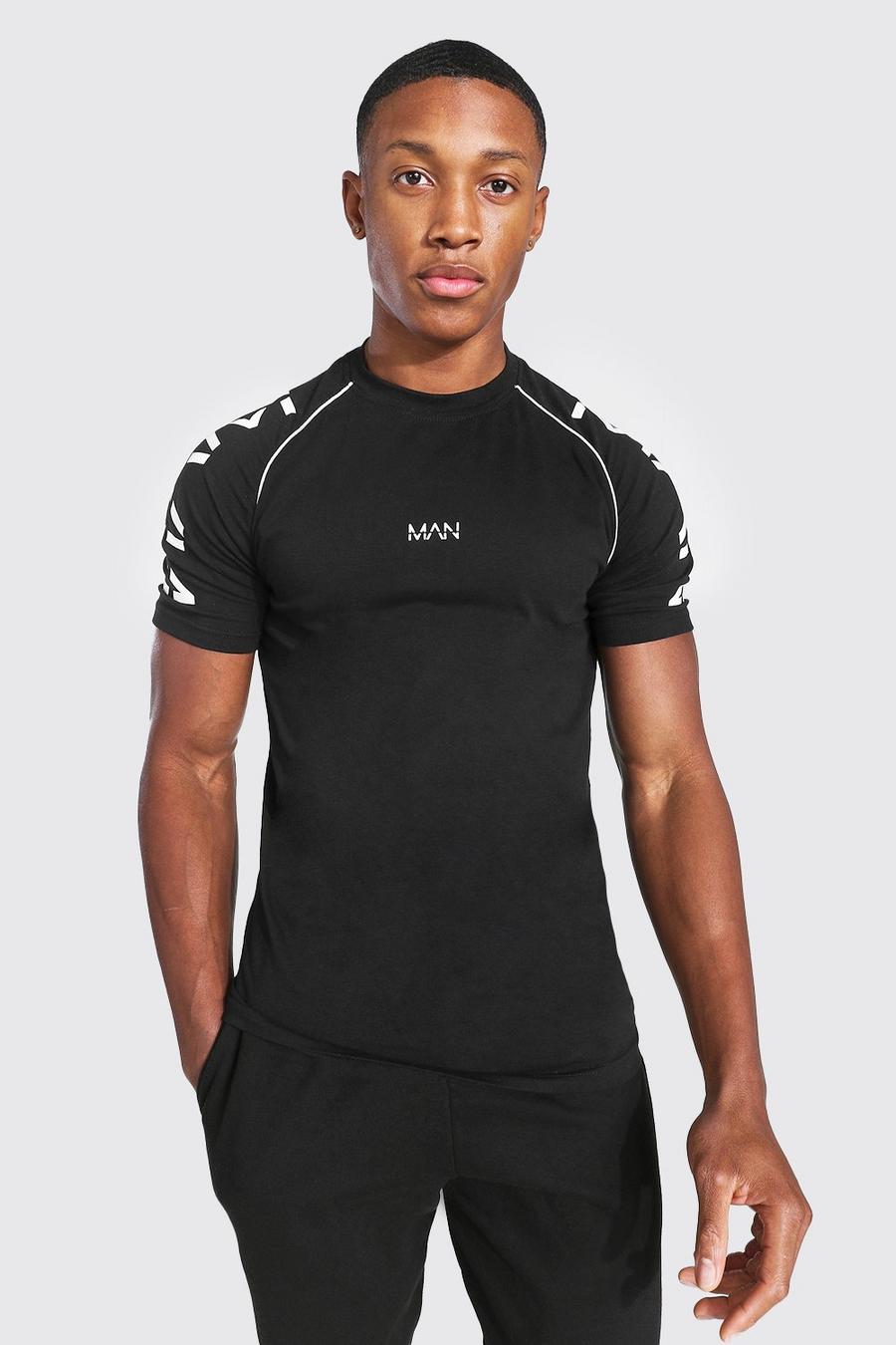 Black svart Original MAN T-shirt i muscle fit image number 1