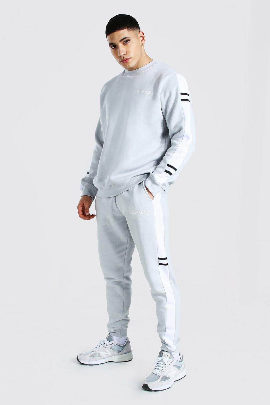 Grey Man Official Side Panel Sweater Tracksuit image number 1