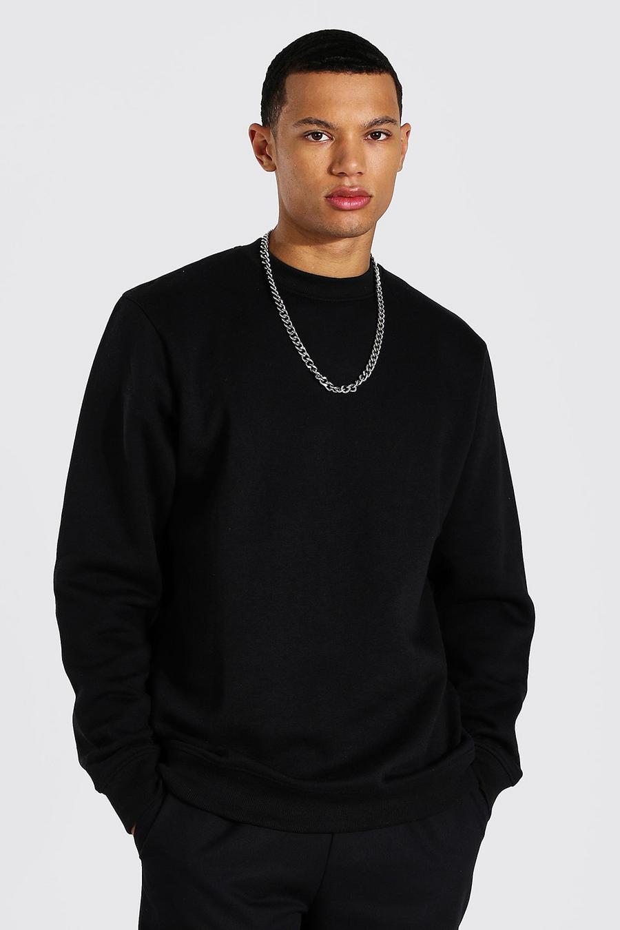 Black Tall Basic Sweater image number 1