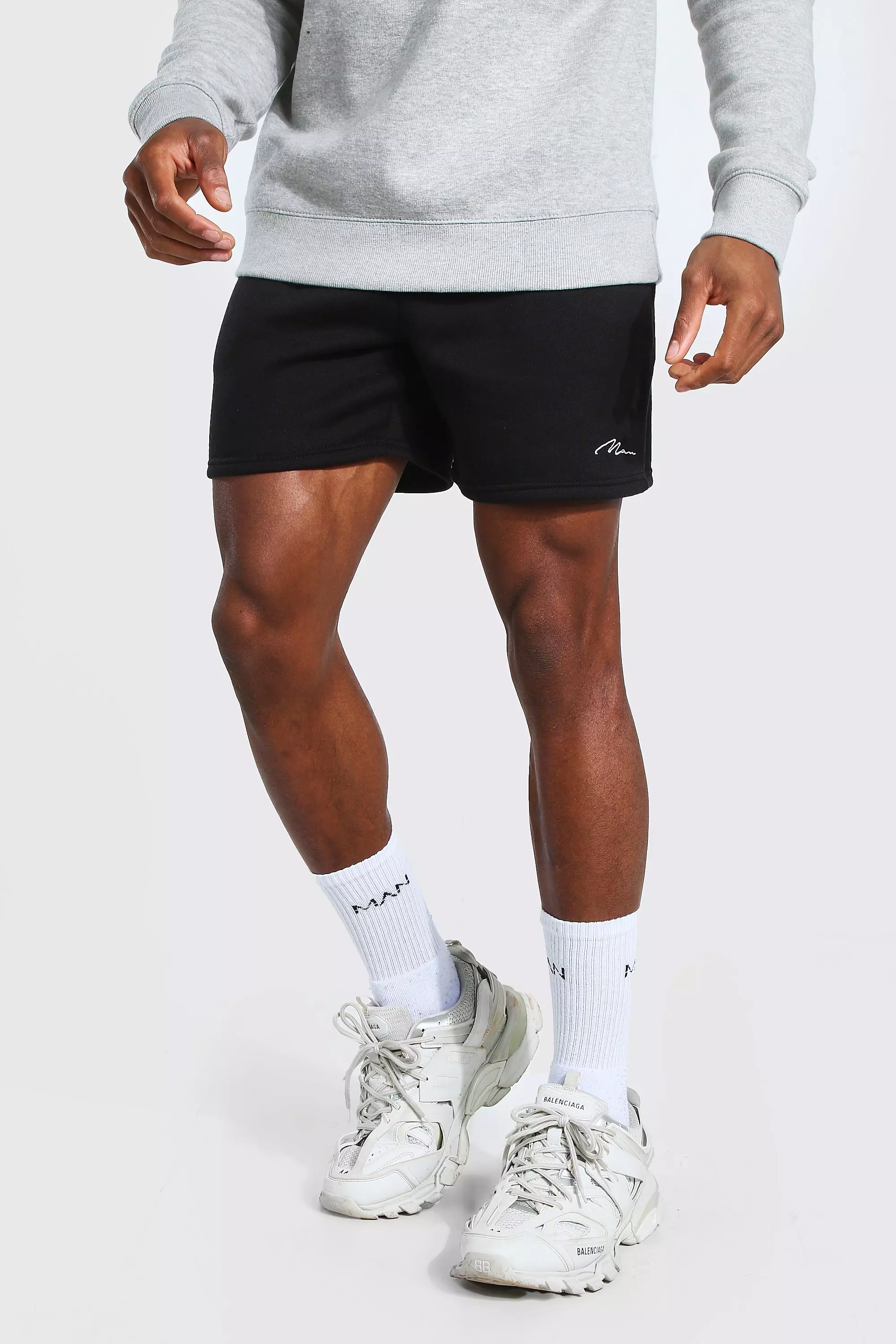 Man Signature Short Length Jersey Shorts