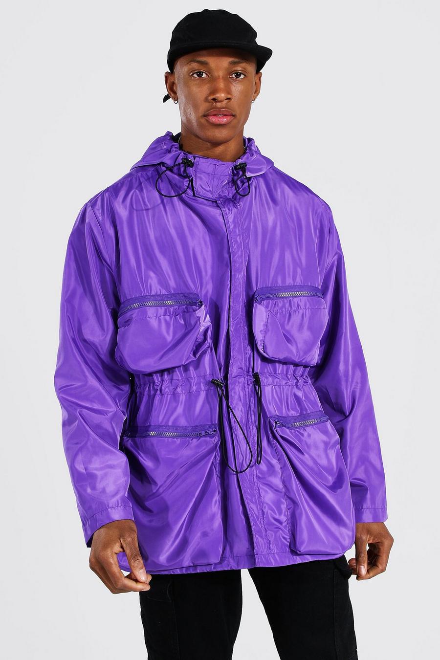 Anorak à poches multiples, Purple image number 1