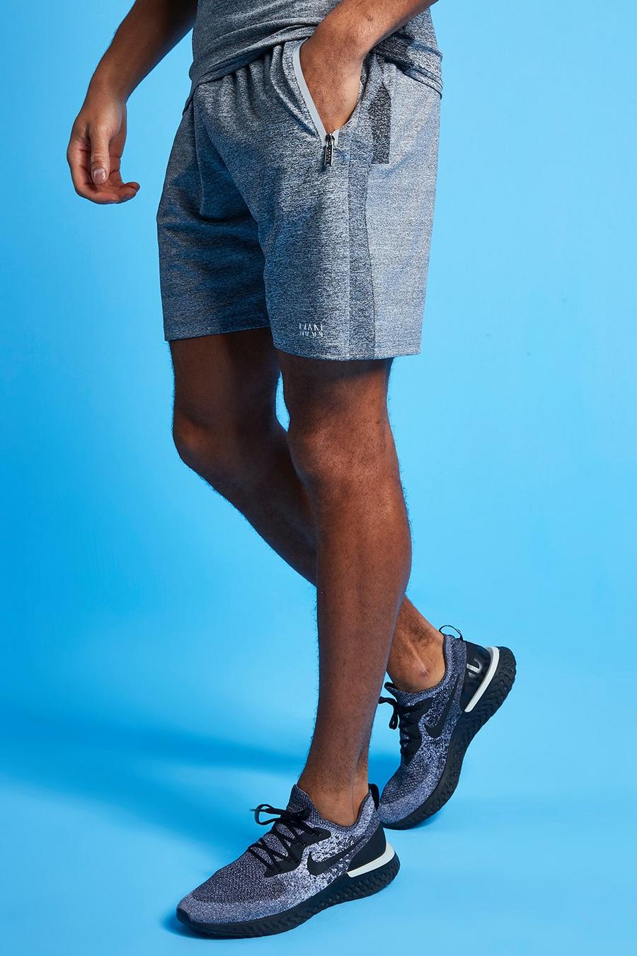 Man Active Shorts, Grau image number 1