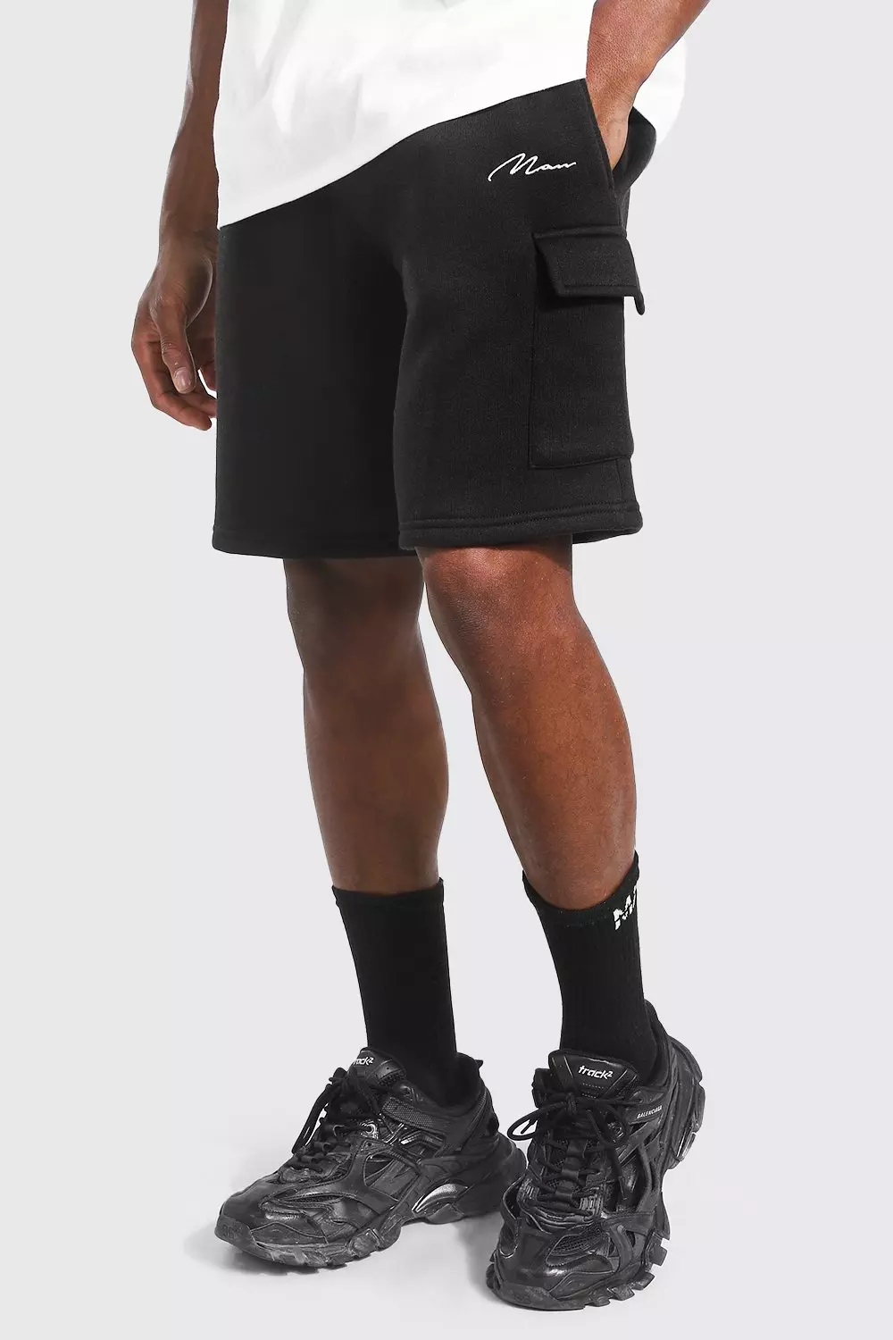 Mens cargo jersey store shorts