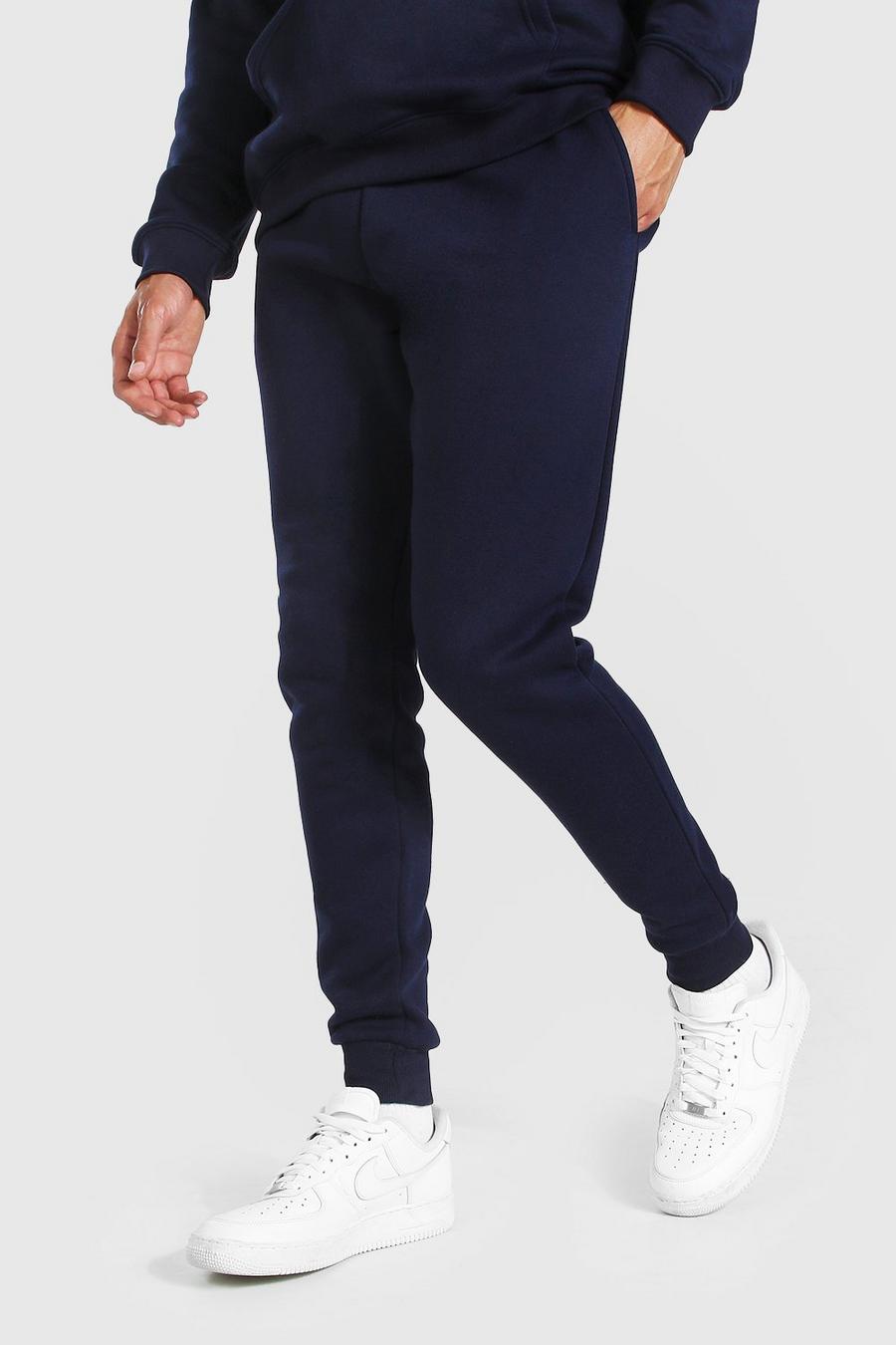 Pantaloni tuta slim fit basic Tall, Blu oltremare image number 1