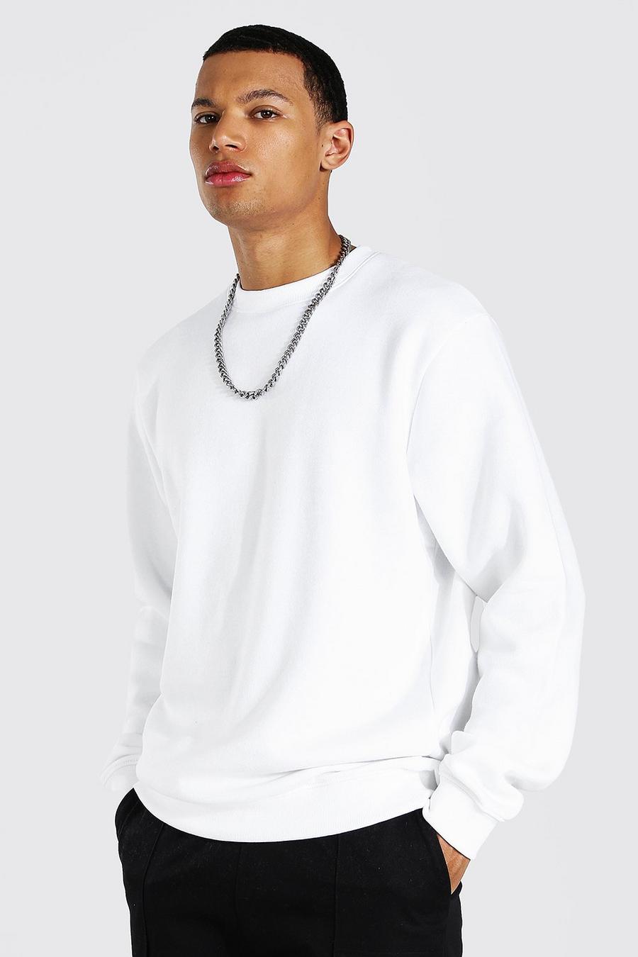 White Tall Basic Sweater image number 1