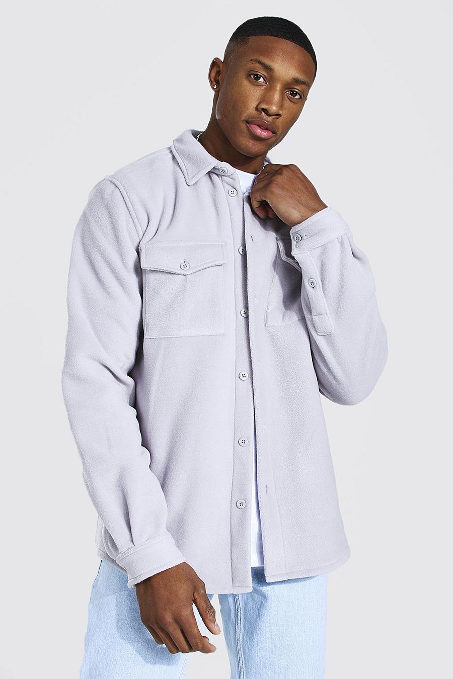 Light grey Man Official Fleece Overhemd image number 1