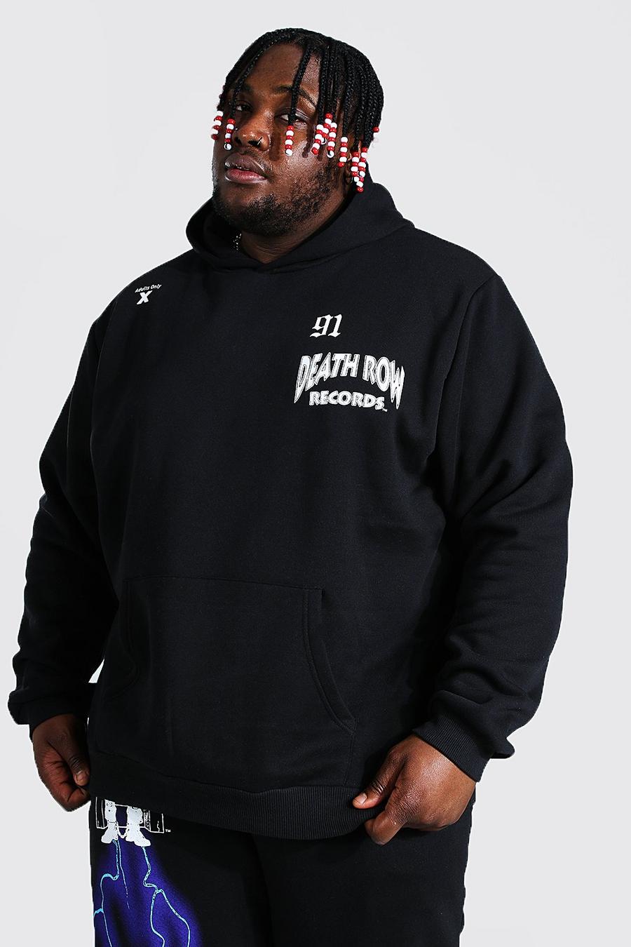 Black Plus size - "Death Row" Hoodie med blixtar image number 1