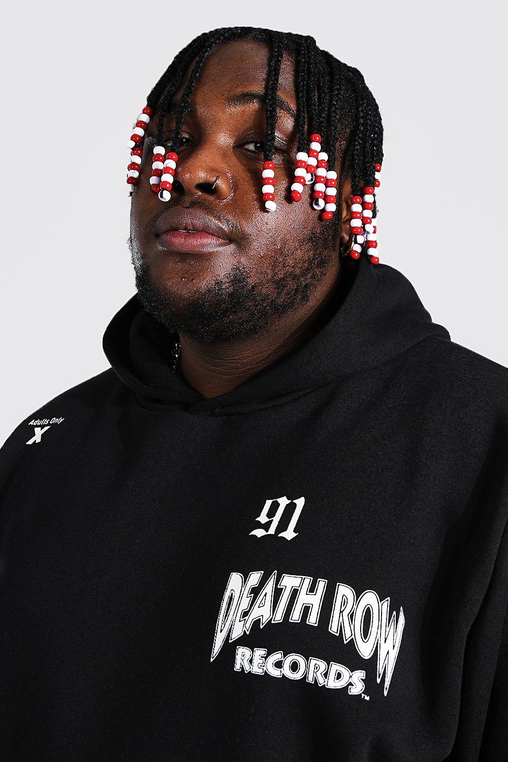 Plus Size Death Row Lightening License Hoodie boohoo NO