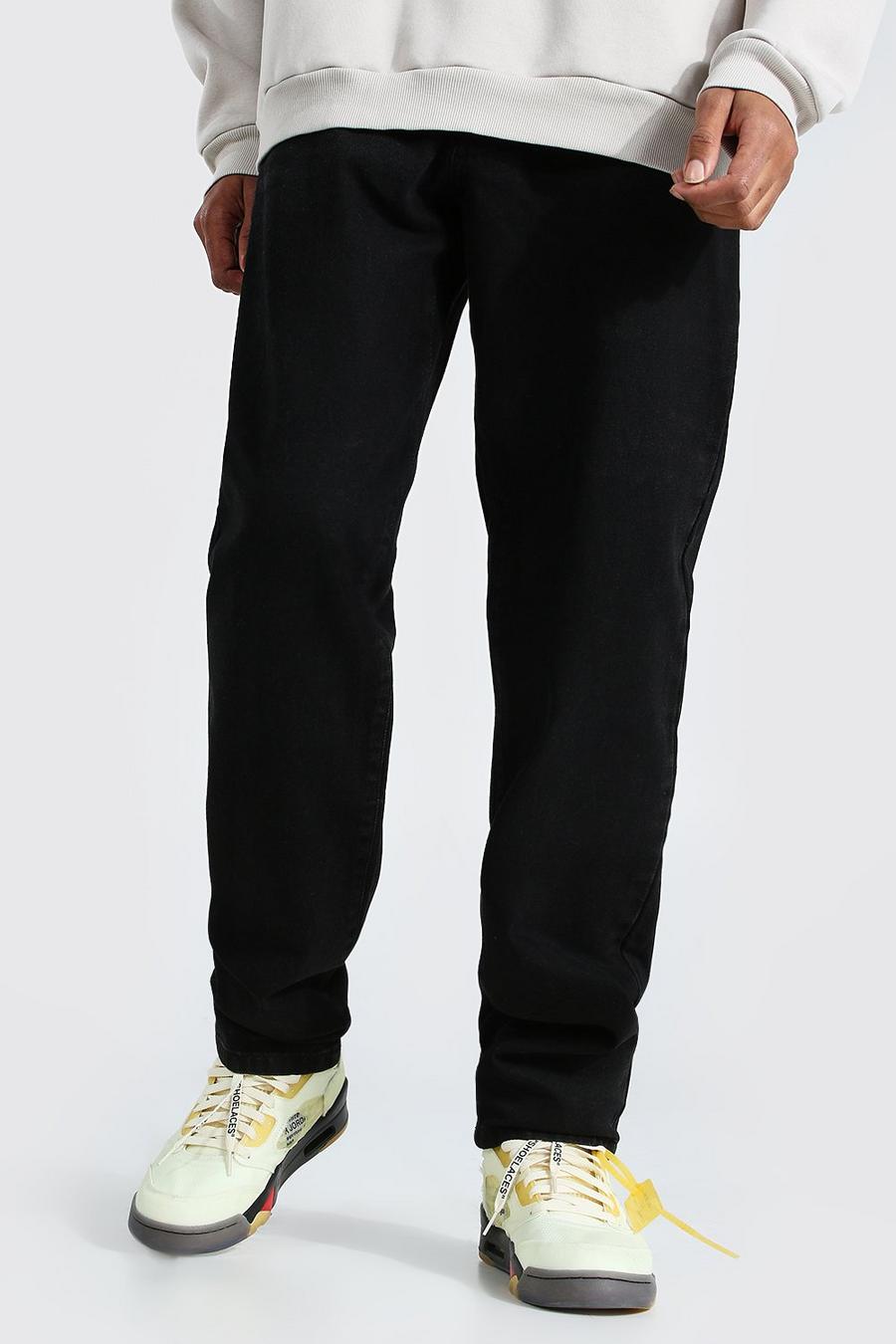 Washed black Tall - Jeans med ledig passform image number 1