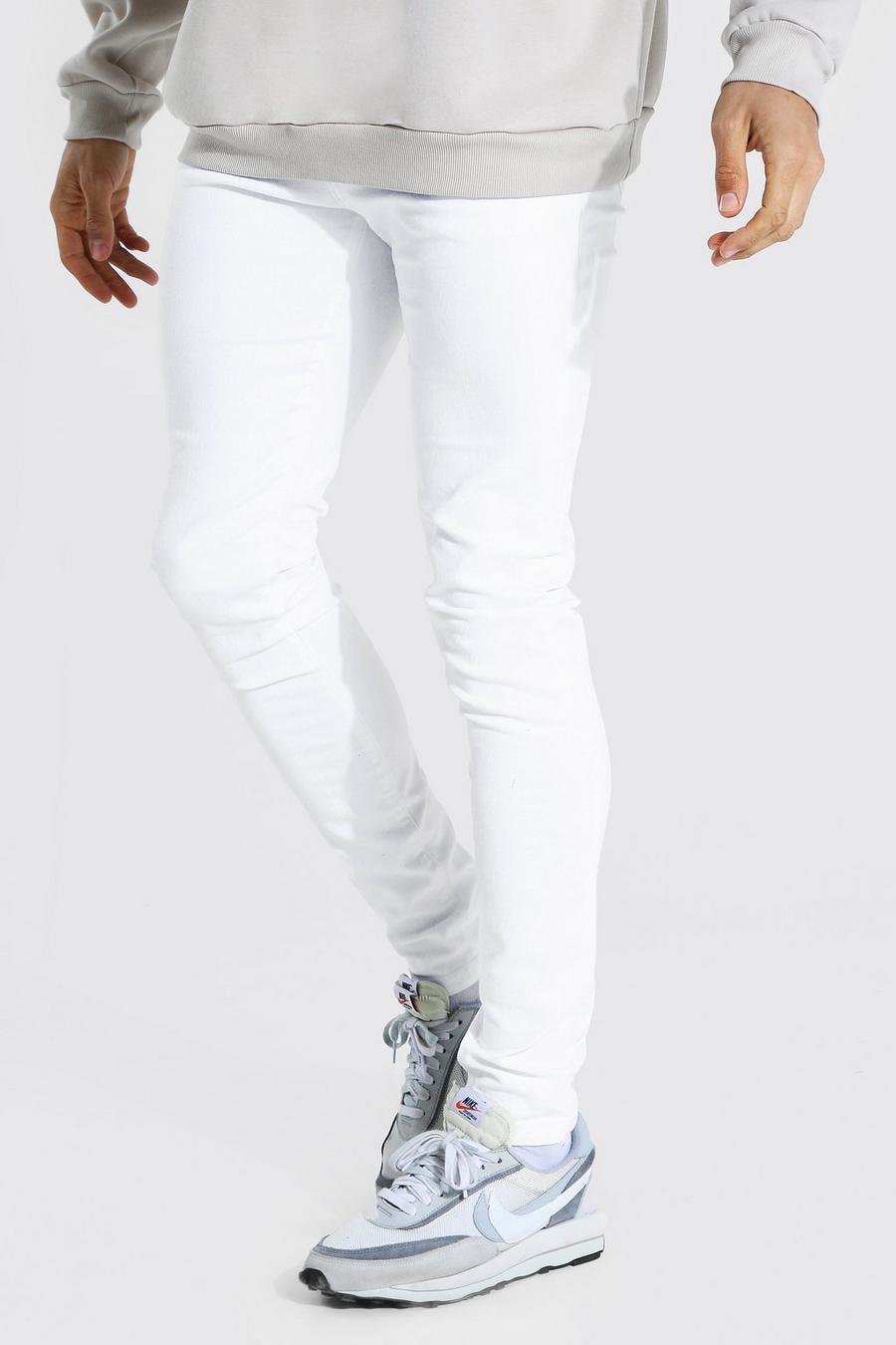 לבן סקיני ג'ינס לנשים גבוהות image number 1