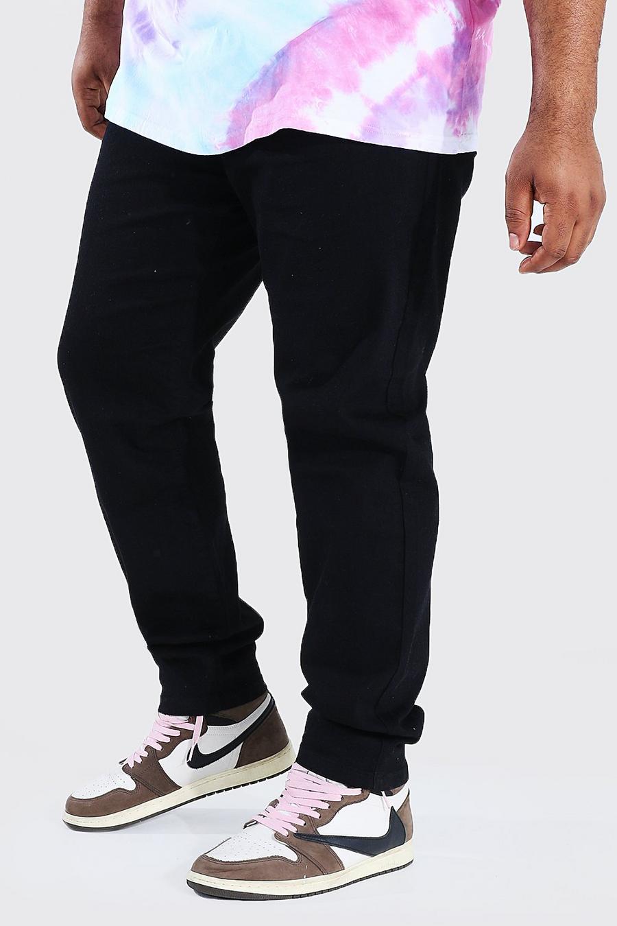 Black svart Plus Size Stretch Skinny Fit Jean