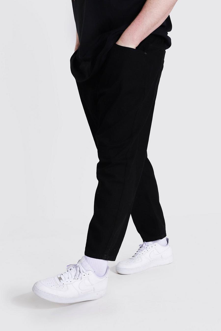 Black Plus size - Jeans i rigid denim med avsmalnande ben image number 1
