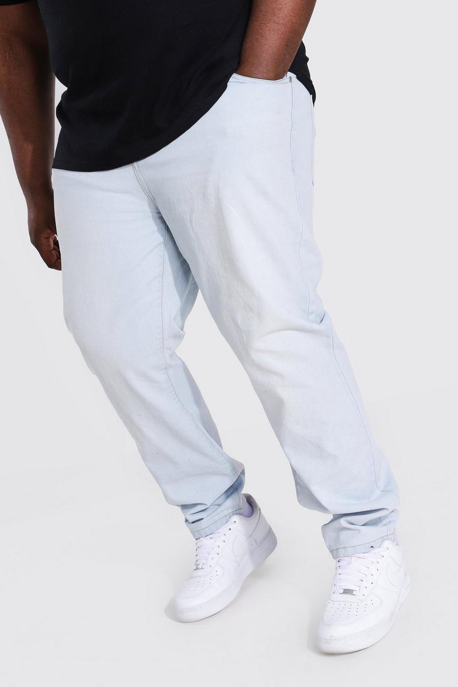 מולבן ג'ינס מבד קשיח בגזרה צרה למידות גדולות image number 1