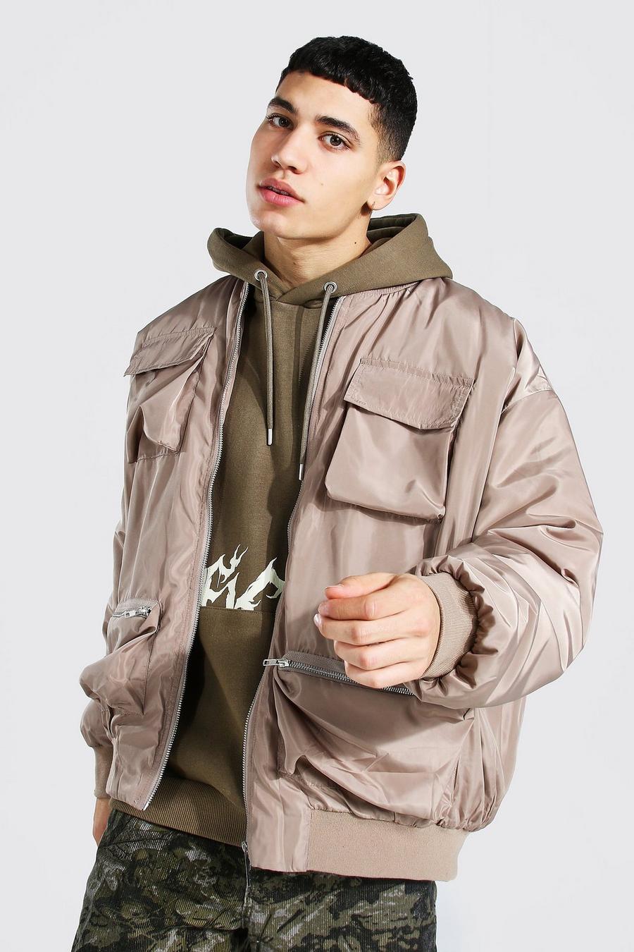 Stone Bomber With 3d Utility Pockets image number 1