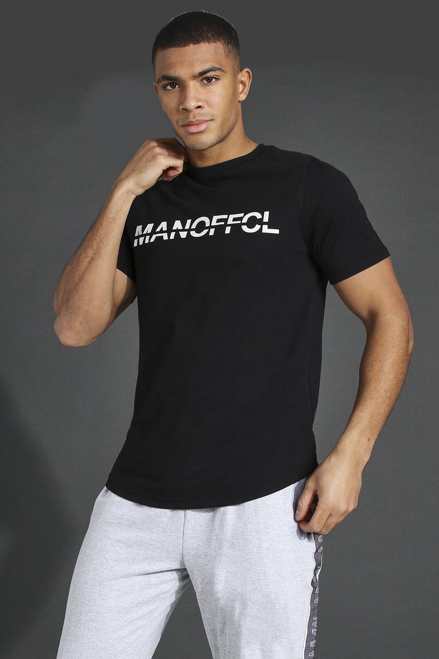 Black Man Active Fitness T-Shirt image number 1