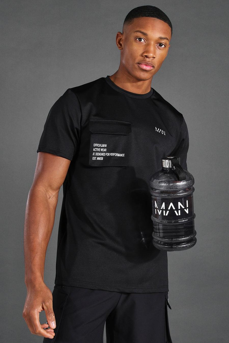 שחור בקבוק מים ספורטיבי Man ‏2.2 ליטר image number 1