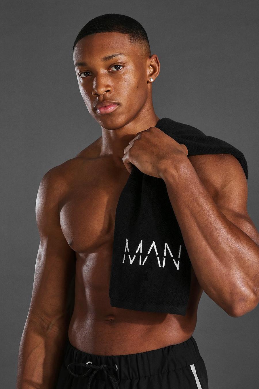 Black Man Active Sportschool Handdoek image number 1