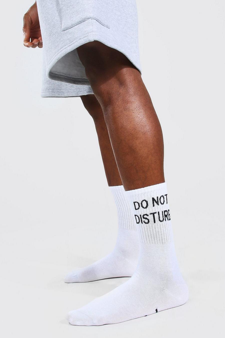 2er-Pack Socken mit „Do Not Disturb“-Slogan, Mehrfarbig image number 1
