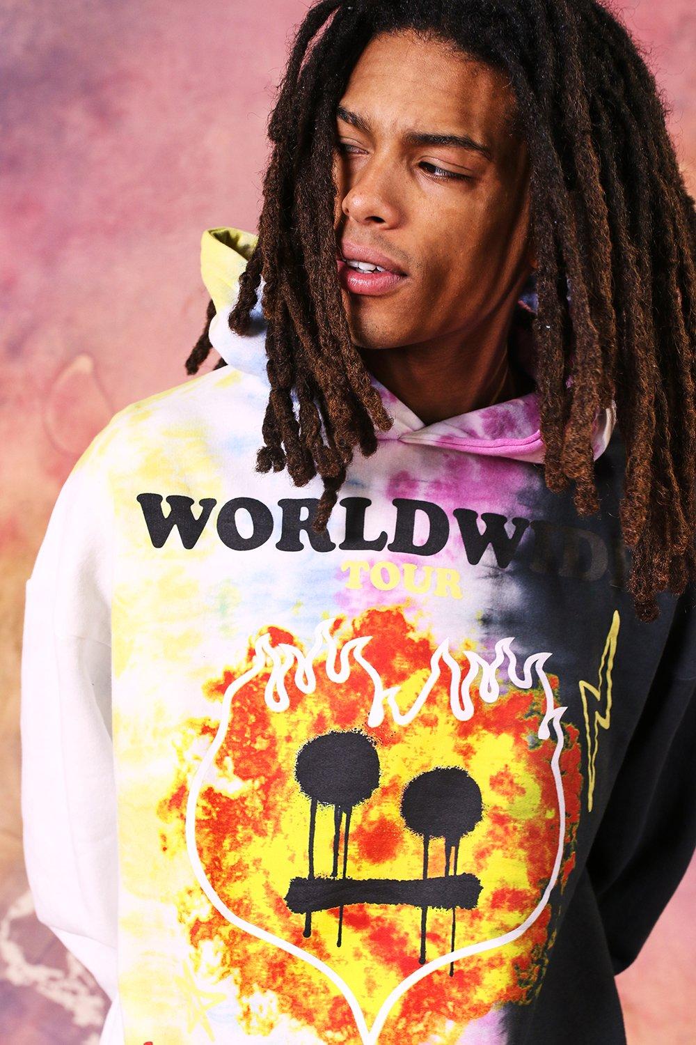 Tie dye drip discount hoodie