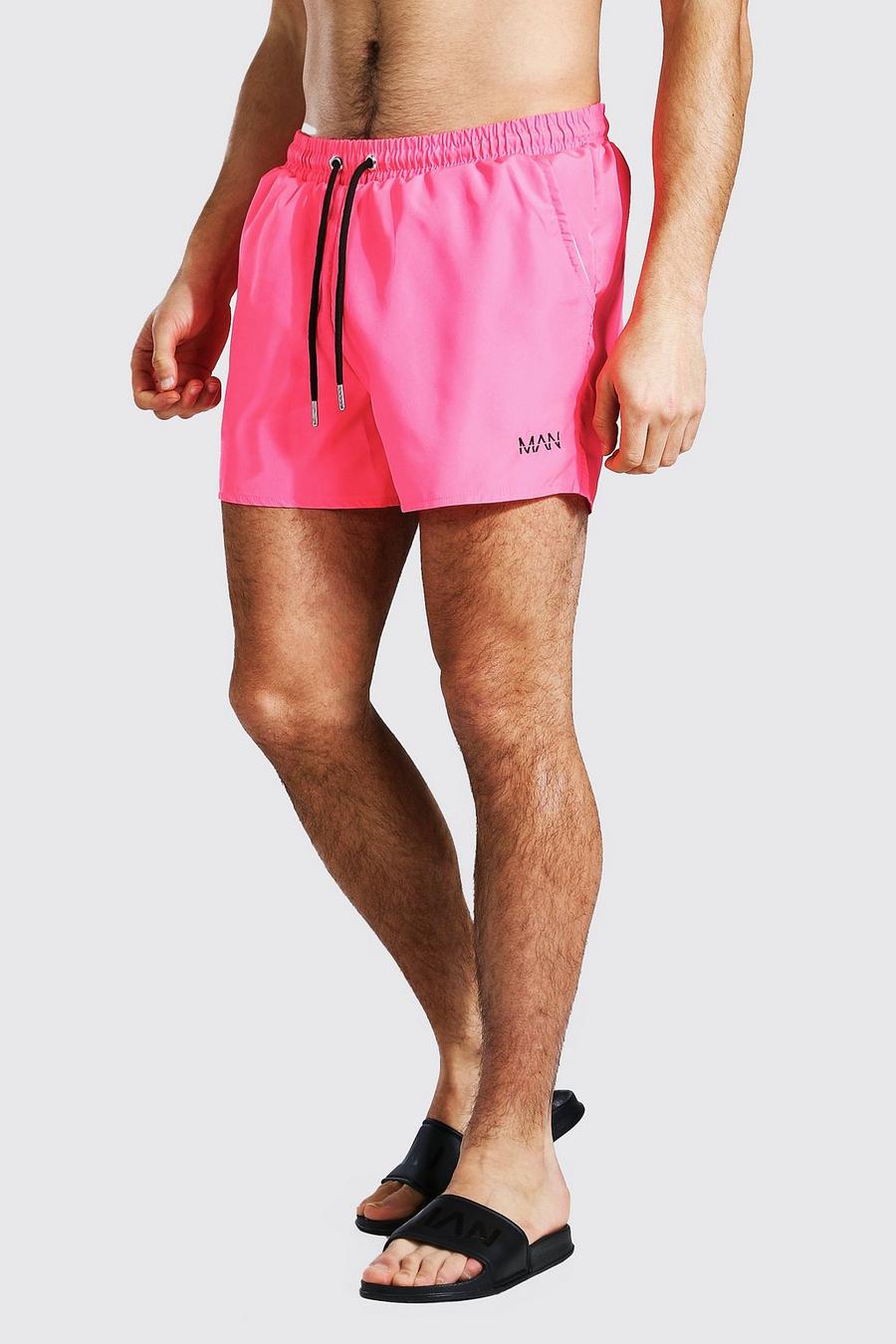 Short de bain court - MAN, Neon-pink image number 1