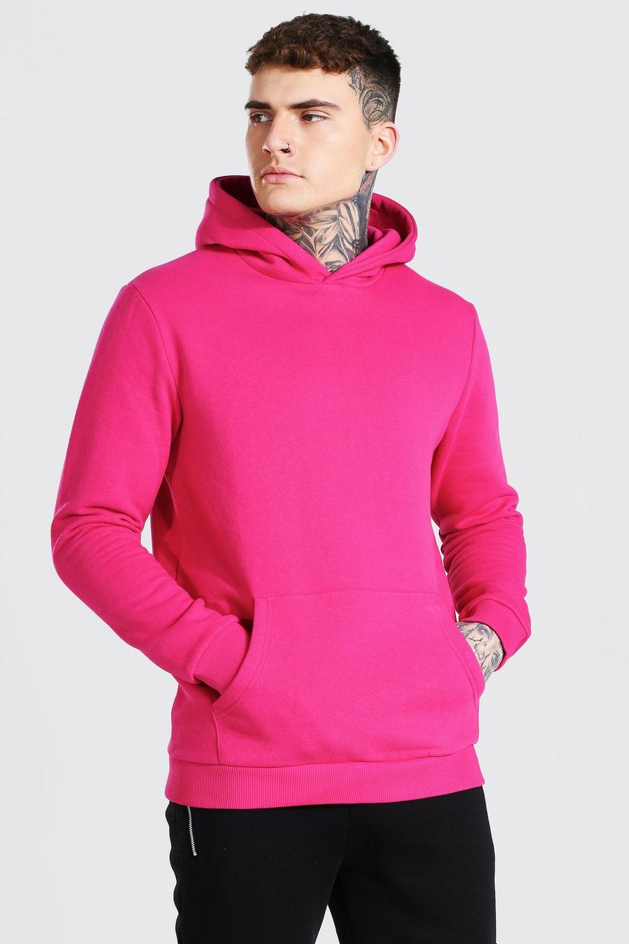Pink Heavyweight Over The Head Hoodie image number 1