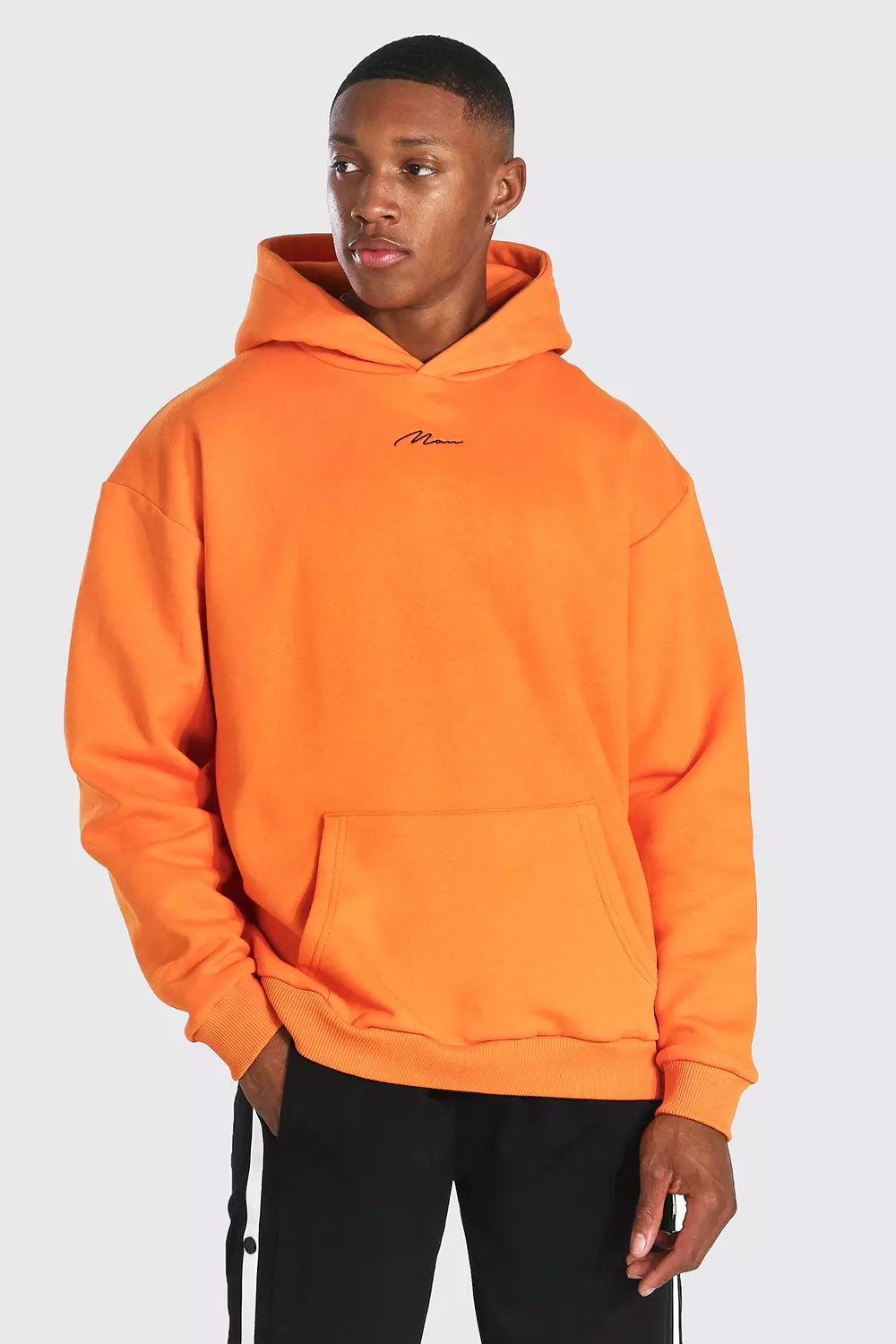 Orange heavyweight sales hoodie