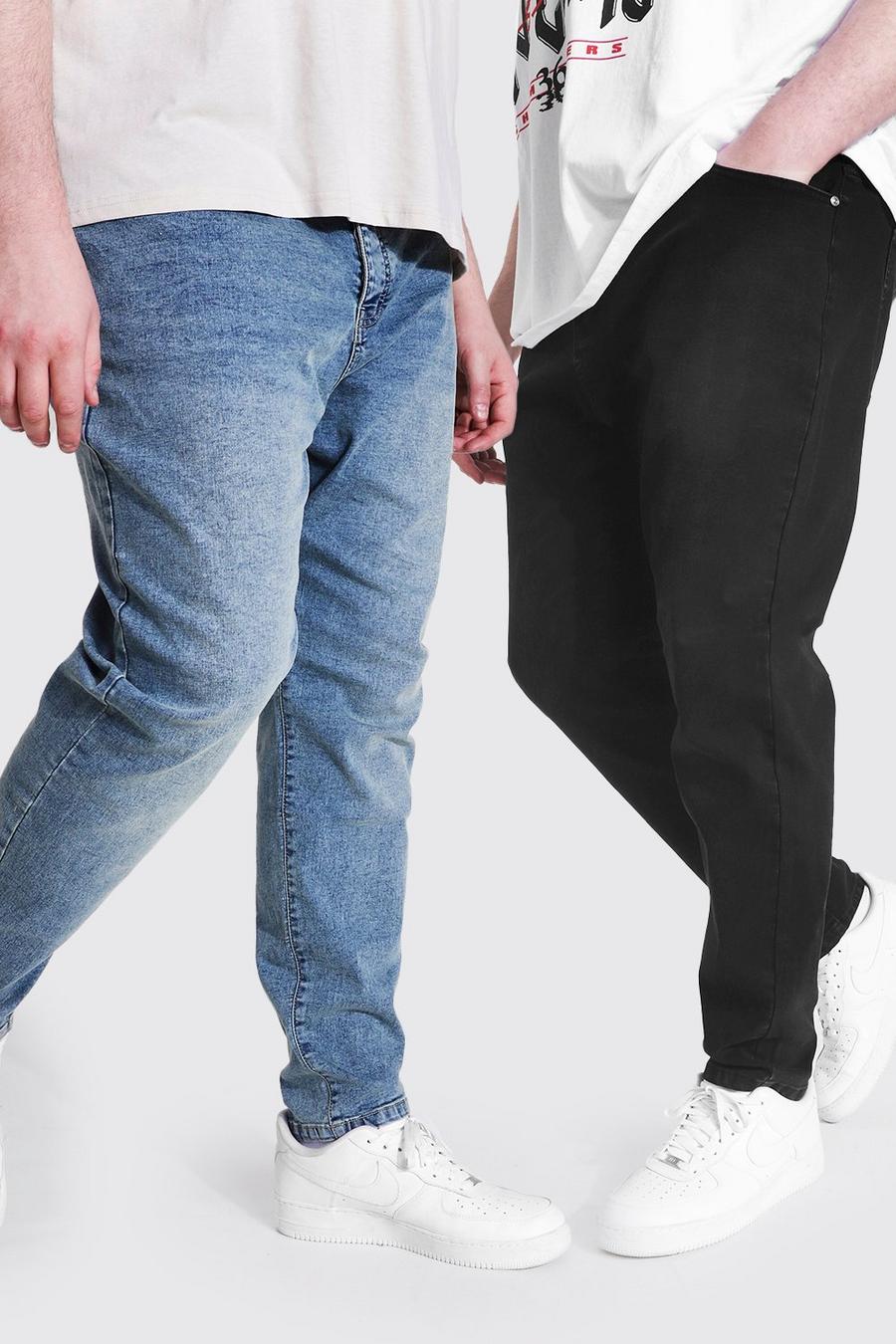 Lot de 2 paires de jean skinny stretch, Multi image number 1