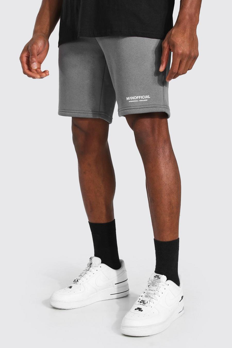 Charcoal Man Official Waistband Slim Mid Jersey Short image number 1
