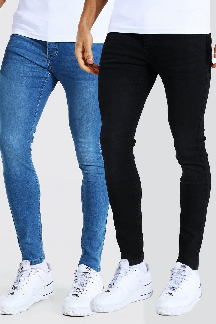 2er-Pack Super Skinny Jeans, Mehrfarbig image number 1