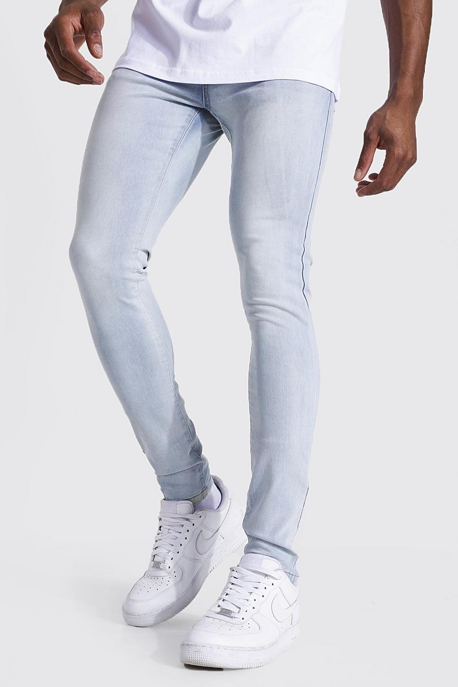 Super Skinny Fit Stretch-Jeans, Eisblau image number 1